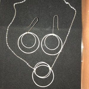 Earrings and matching necklace